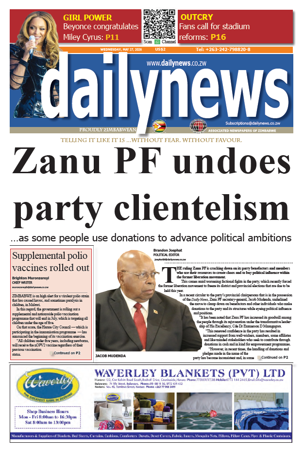 Wednesday 27 May 2026